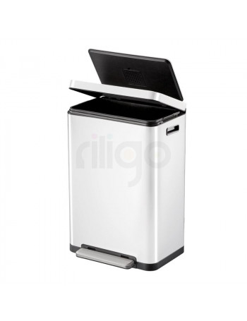 פח פדל בנפח 45 ליטר EKO X-CUBE צבע לבן