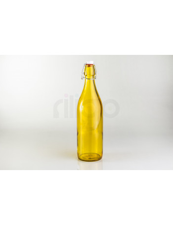 בקבוק מים מעוצב להגשה צהוב 1 ליטר