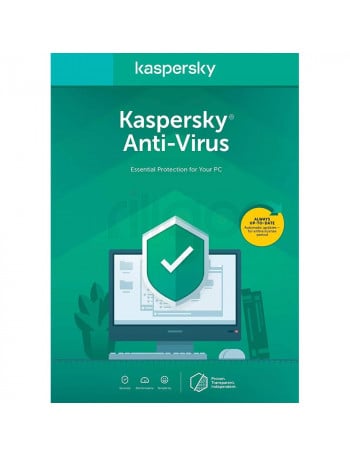 אנטי ווירוס Kaspersky Anti Virus 2021- רישיון שנתי למחשב אחד