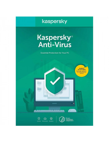 אנטי ווירוס Kaspersky Anti Virus 2022- רישיון שנתי למחשב אחד