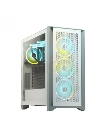 מארז מואר למחשב CORSAIR 4000D AIRFLOW - לבן