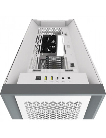 מארז למחשב CORSAIR 5000D AIRFLOW - לבן