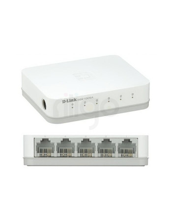 מתג רשת switch עם 5 פורטים ג'יגה 10/100/1000 D-Link
