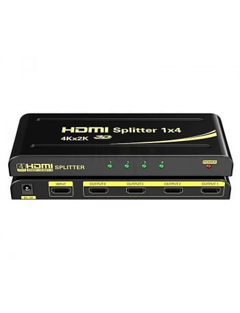 מפצל HDMI ל-4 מסכים מוגבר איכותי 4K@30hz אקונומי