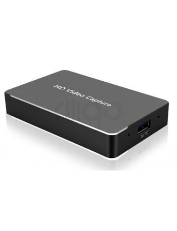 ממיר לכידת וידאו איכותי מ USB זכר ל- HDMI נקבה 1080p usb3.0