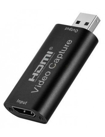 כרטיס לכידת וידאו מ USB זכר ל- HDMI נקבה 1080p usb2.0