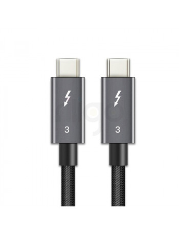 כבל USB Type-C Thunderbolt 3 40Gbps לטעינה וסנכרון 1.5 מטר