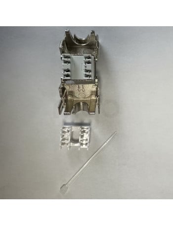 שקע קיסטון לכבל רשת RJ45 CAT6a מסוכך