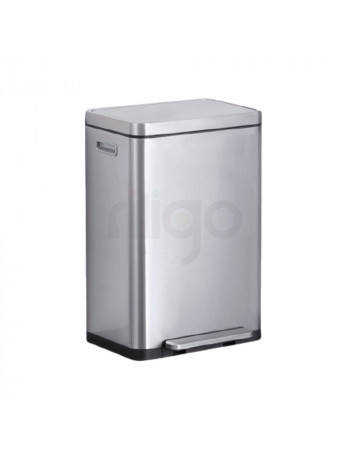 פח פדל בנפח 45 ליטר EKO X-CUBE צבע כסף