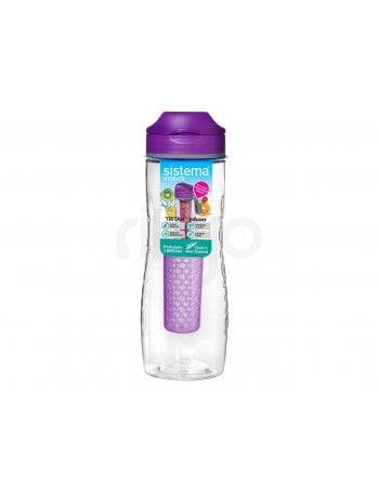 בקבוק 800 מ"ל sistema להכנת מים בטעמים הידרו טריטן -INFUSER צבע סגול