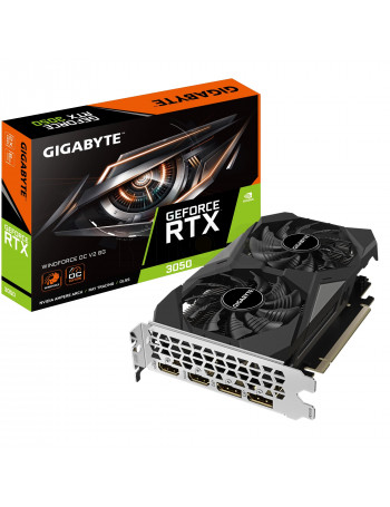 Gigabyte RTX 3050 Windforce 2 OC V2 6GB Low Profile | כרטיס מסך גיימינג עוצמתי - NVIDIA