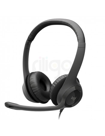 אוזניות USB Logitech H390 – סאונד צלול ונוחות מירבית לשיחות ולמוזיקה