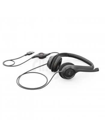 אוזניות USB Logitech – סאונד צלול ונוחות מירבית לשיחות ולמוזיקה
