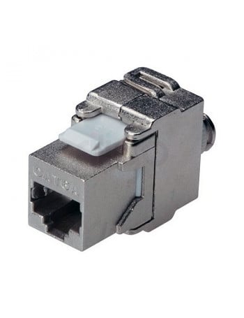 שקע קיסטון לכבל רשת RJ45 CAT6a מסוכך