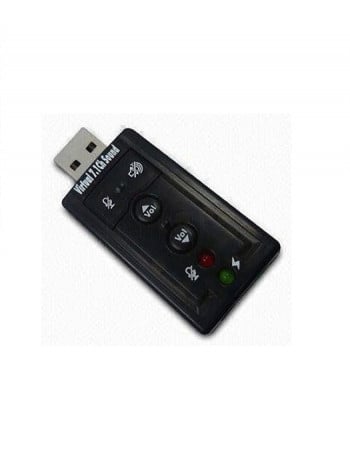כרטיס קול איכותי חיצוני בחיבור USB תומך 7.1