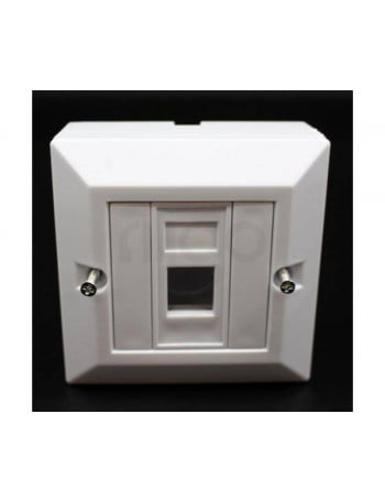 קופסא Deep plastic box Cat6 - פתרון רשת אלגנטי להתקנה יחידה