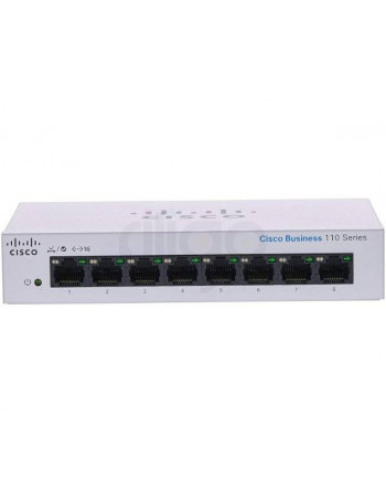 מתג רשת Cisco 8 פורטים מהירים לחיבור מיידי של רשת הגיגה שלך