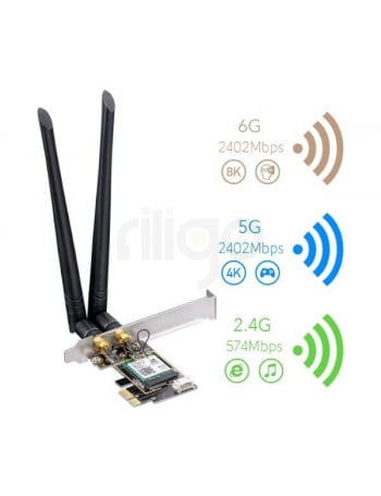 Cudy WE3000 AX200 | כרטיס רשת אלחוטי PCI-E עם WiFi 6 ו-Bluetooth 5.2
