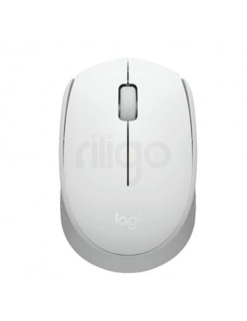 עכבר אלחוטי Logitech M171 לבן-שמנת במבט מלמעלה