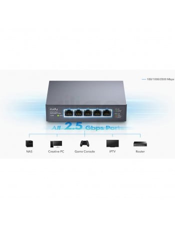 מתג רשת Cudy - חווית גיימינג וסטרימינג ב-2.5Gbps