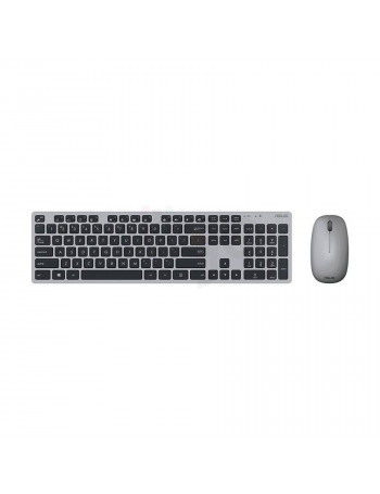 סט מקלדת ועכבר אלחוטי ASUS W5000 Copilot Grey | אופטי 1200DPI | נוחות ודיוק ASUS