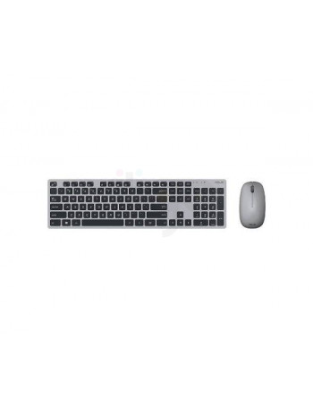 סט מקלדת ועכבר אלחוטי ASUS W5000 Copilot Grey | אופטי 1200DPI | נוחות ודיוק ASUS