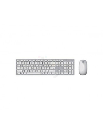סט מקלדת ועכבר אלחוטי ASUS W5000 Copilot White | עיצוב חדשני וביצועים מדויקים