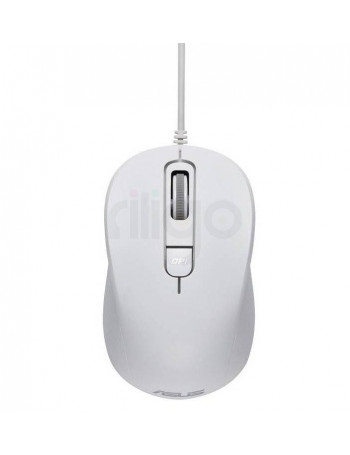עכבר חוטי ASUS MU101C White | אופטי 1600 DPI | חיבור USB 3.0 מהיר