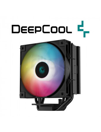 DeepCool AG400 Black ARGB | קירור אוויר למעבד עוצמתי 220W TDP | מאורר שקט 120mm