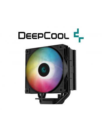 DeepCool AG400 Black ARGB | קירור אוויר למעבד עוצמתי 220W TDP | מאורר שקט 120mm