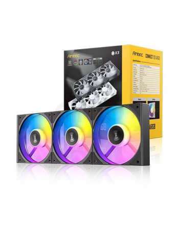 קירור מרהיב למארז: מאווררים ANTEC Connect C120 Reverse ARGB שחור | 3 מאווררים