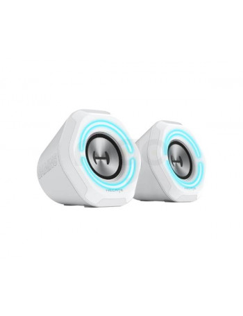 רמקולים גיימינג Edifier G1000 White: סאונד עוצמתי ותאורת RGB מרהיבה לשולחן הגיימר