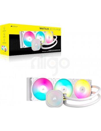 קירור נוזלי עוצמתי Corsair iCUE NAUTILUS 360 RS White | 360mm AIO למעבדים חזקים