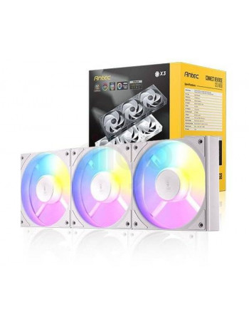 מאוורר למארז ANTEC Connect C120 Reverse ARGB לבן - חבילת 3 X 120 מ