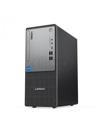 מחשב נייח Lenovo ThinkCentre neo 50t Gen 5 שחור עם כונן אופטי ויציאות USB קדמיות