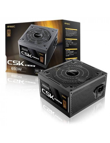 ספק כוח Antec CSK 650W | יעילות 80 פלוס Bronze | אמינות ל-5 שנים Antec