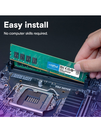 זכרון למחשב נייח Crucial Basic 8GB DDR4 3200MHz | שדרג ביצועים בקלות