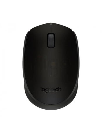 עכבר אלחוטי שחור Logitech M171 במבט מלמעלה