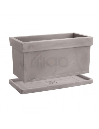 אדנית פלסטיק גדולה 80 ס:מ THEMIS CASSETTA R3080 אפור