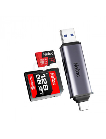 קורא כרטיסים Netac USB 3.0 + Type-C