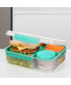 קופסת אוכל סיסטמה 1.65 ליטר BENTO LUNCH TO GO - מנטה
