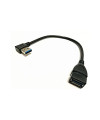 כבל מאריך usb 3.0 | כבל מאריך usb3.0 זווית ימין 0.2 מטר