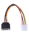 כבל MOLEX נקבה לחיבור SATA זכר באורך 0.15 ס"מ