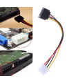 כבל MOLEX נקבה לחיבור SATA זכר באורך 0.15 ס"מ