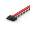 כבל Slim SATA לחיבור SATA משולב מתח ודאטה אורך 0.40 ס"מ
