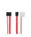 כבל Slim SATA לחיבור SATA משולב מתח ודאטה אורך 0.40 ס"מ