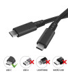 USB Type-C to Type-C | כבל סנכרון וטעינה USB Type-C 1 מטר