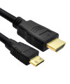 כבל mini HDMI ל- HDMI מוזהב גרסא 1.4 באורך 5 מטר