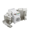 שקע קיסטון RJ45 CAT6a מסוכך