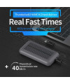 מארז לכונן חיצוני NVME PCIE SSD M.2 בממשק TB3 Thunderbolt 3